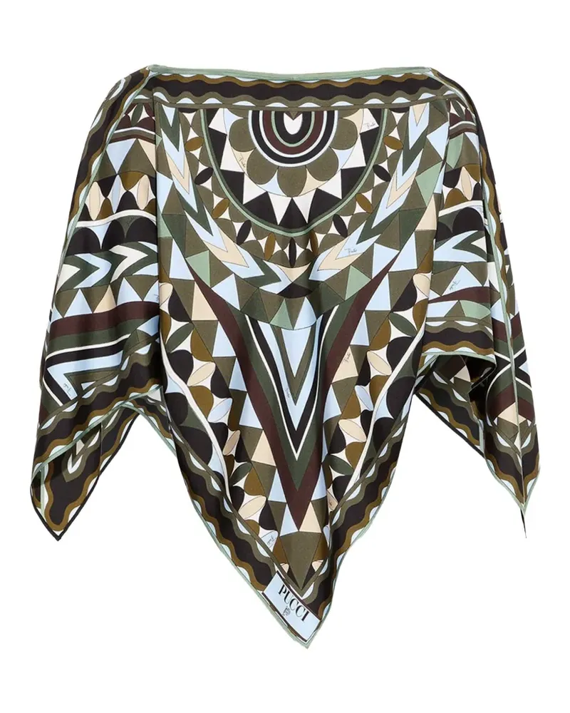 Emilio Pucci geometric-print blouse - Grün Grün