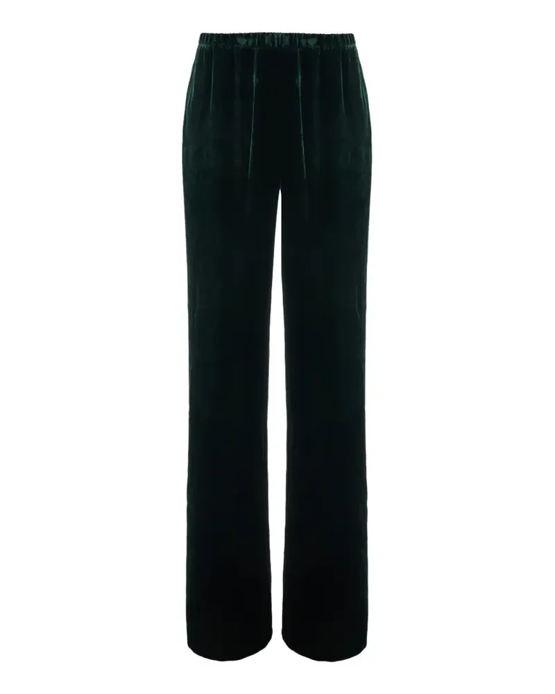 Antonelli Firenze Fazio velvet wide-leg trousers - Grün Grün