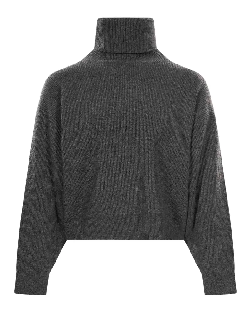 Brunello Cucinelli Gerippter Rollkragenpullover - Grau Grau
