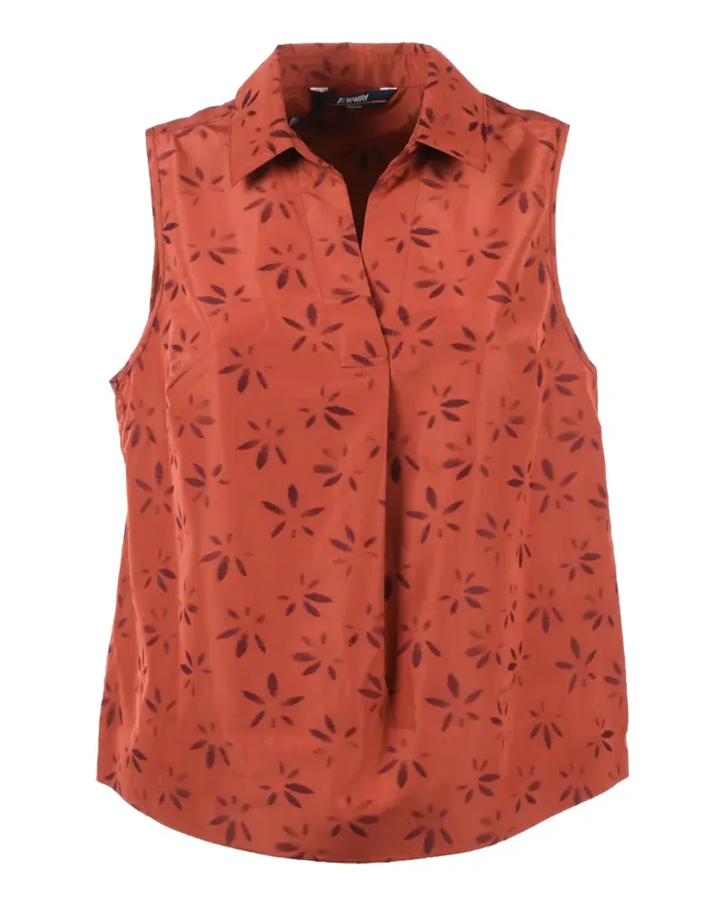 K-Way jacquard top - Rot Rot