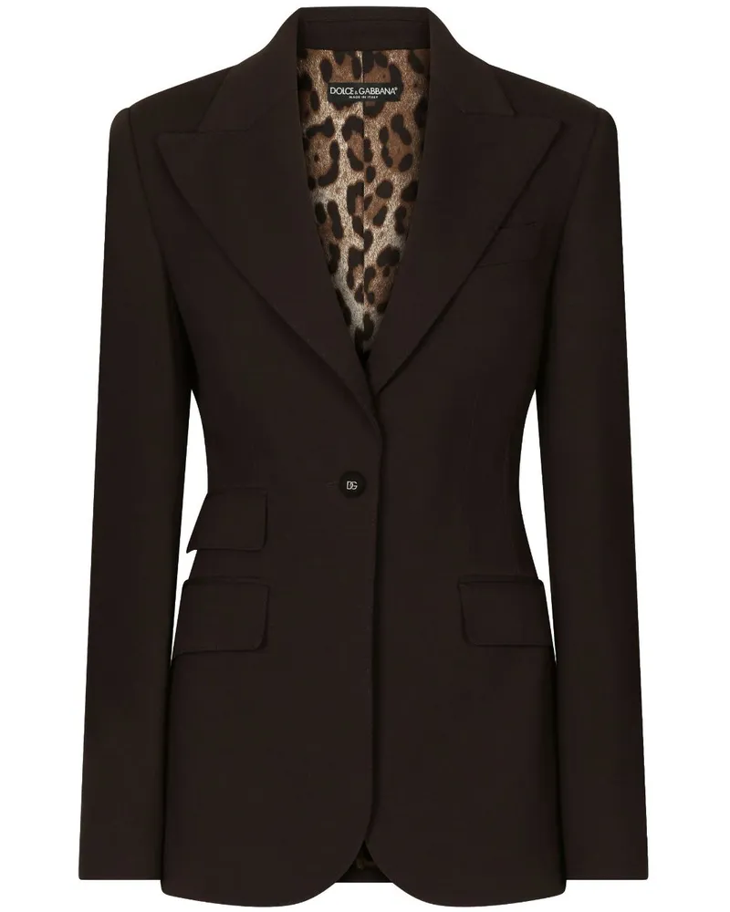 Dolce & Gabbana Einreihiger Blazer - Braun Braun