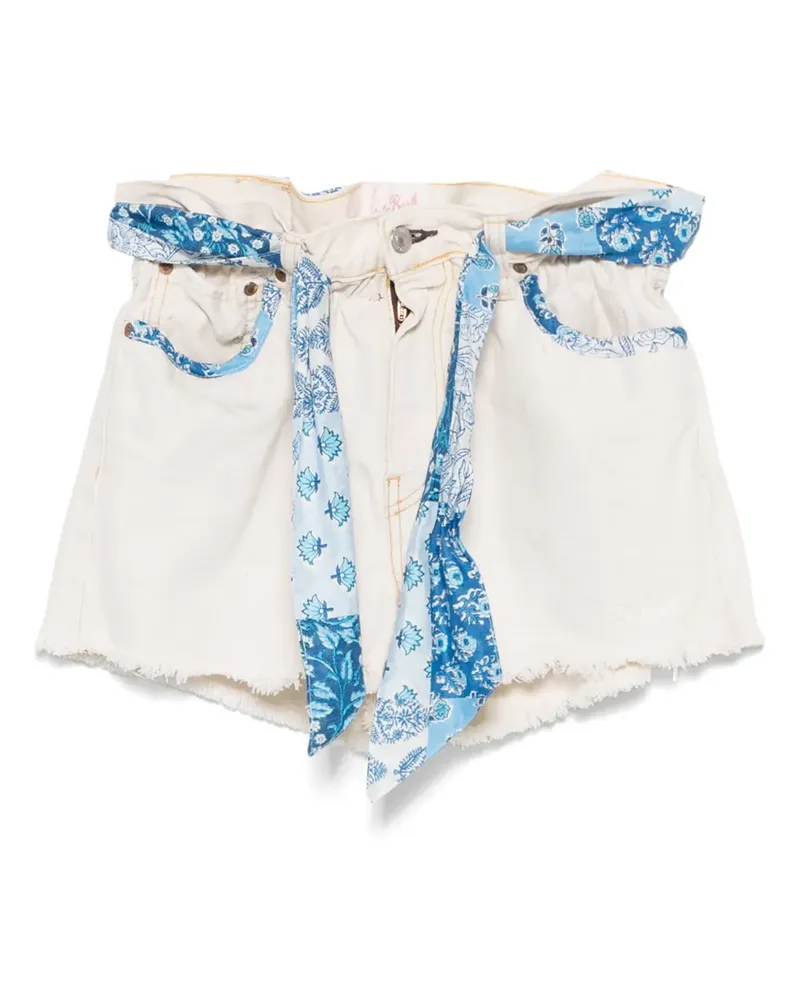 MC2 Saint Barth Jeans-Shorts mit Bandana-Print - Nude Nude