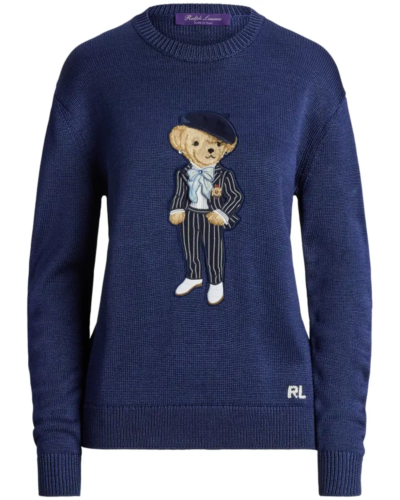 Ralph Lauren Pullover mit Polo Bear-Stickerei - Blau Blau