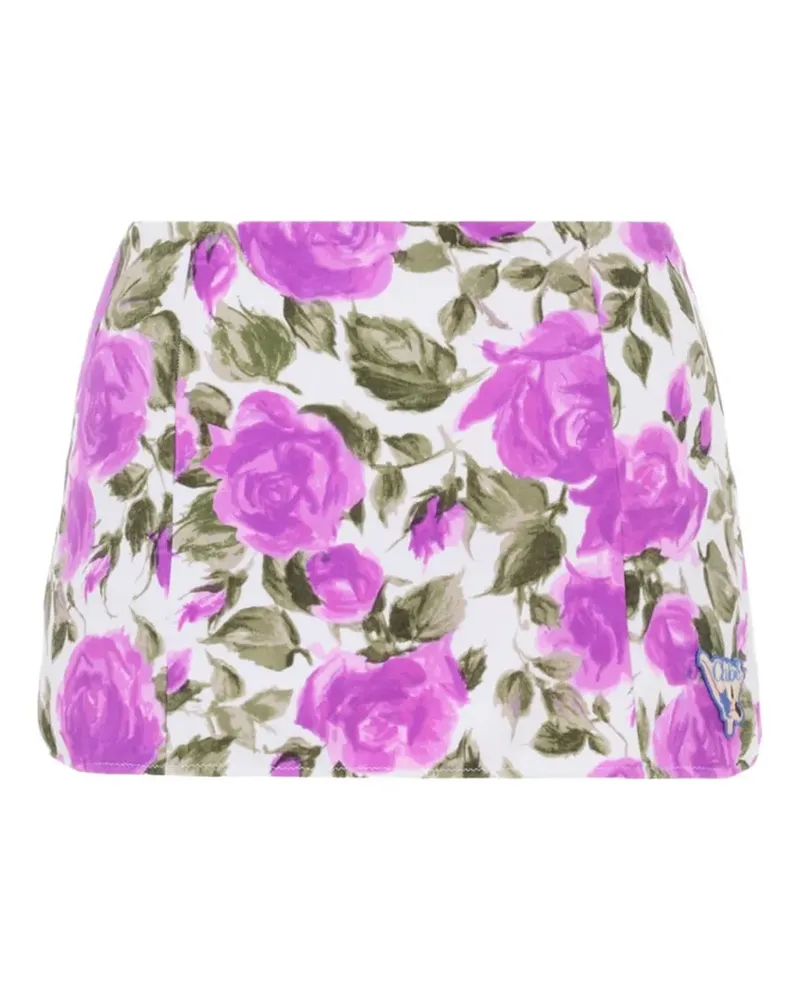 Chloé floral mini skirt - Weiß Weiß