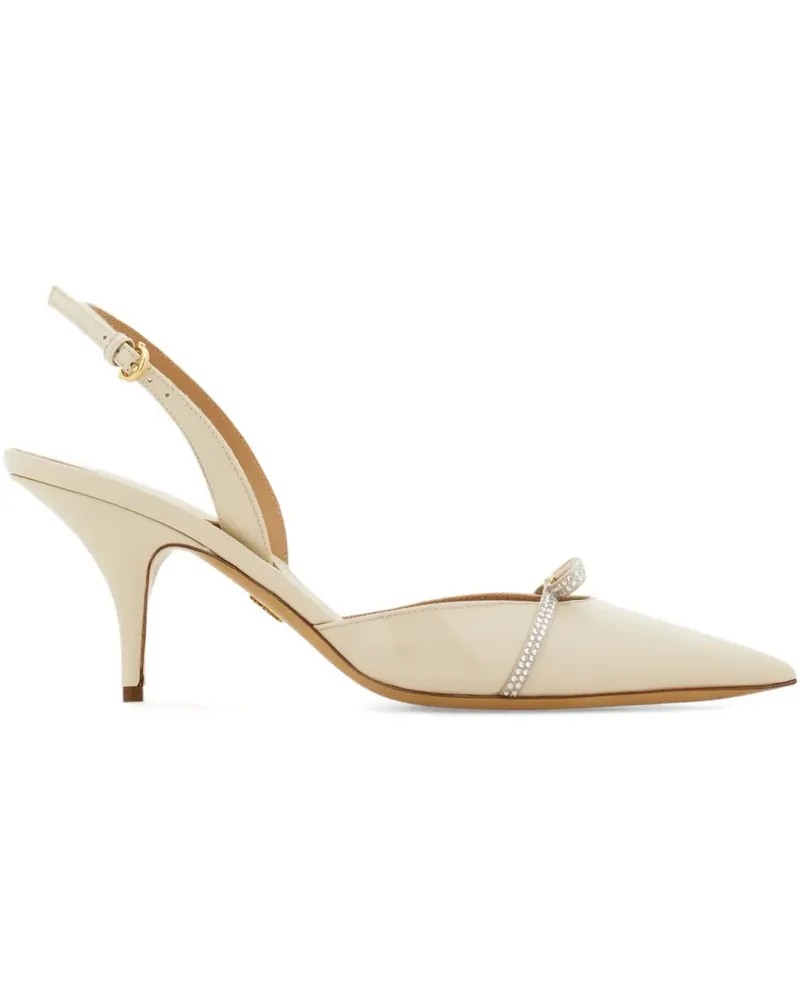 Ferragamo Slingback-Pumps mit Kristallen - Nude Nude