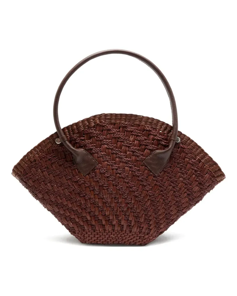 Sensi Studio maxi Thick Weave tote bag - Braun Braun