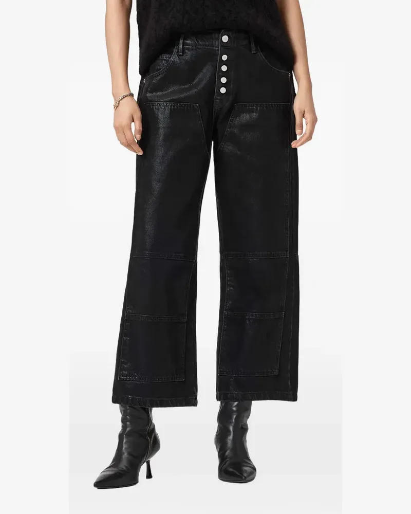 AllSaints Tay belt-loop button jeans - Schwarz Schwarz