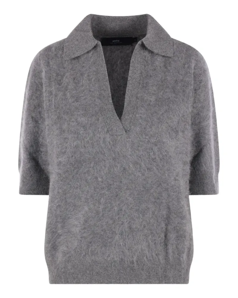 arch4 Kaia Kaschmirpullover mit Spreizkragen - Grau Grau