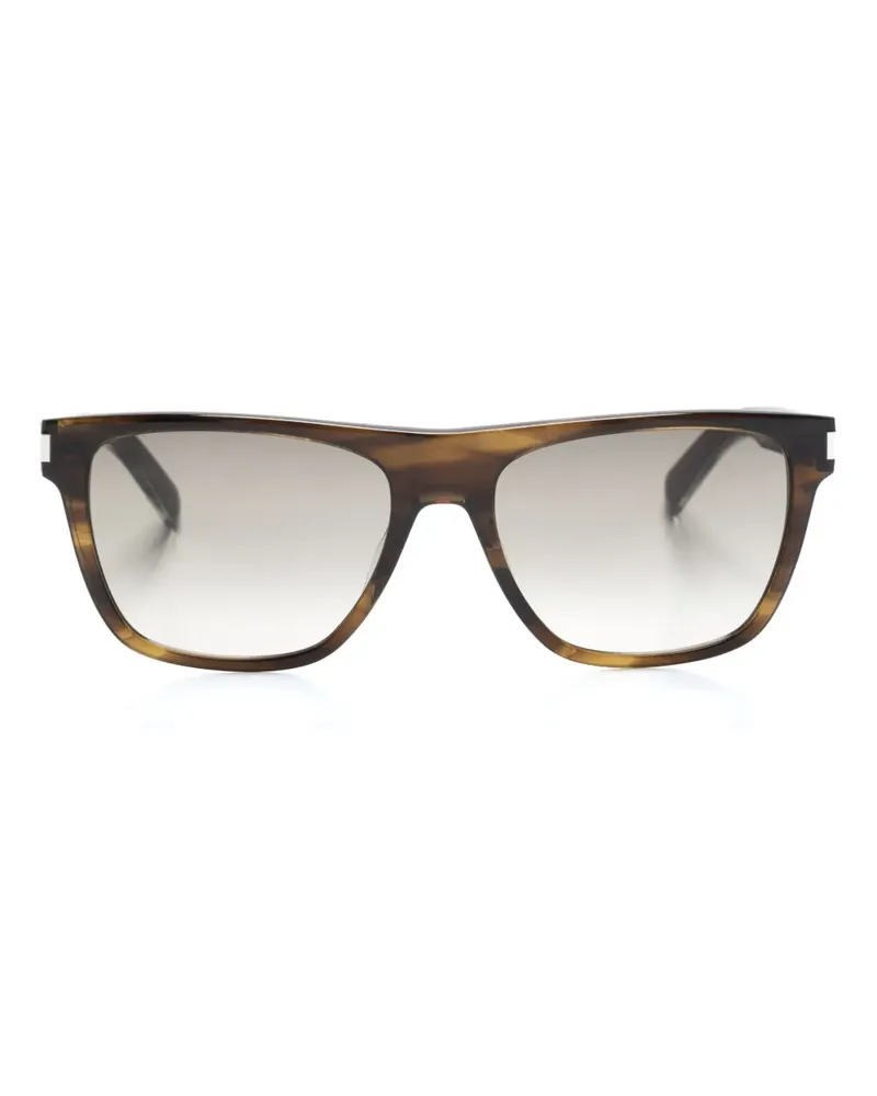 Saint Laurent SL 402 Sonnenbrille mit eckigem Gestell - Braun Braun