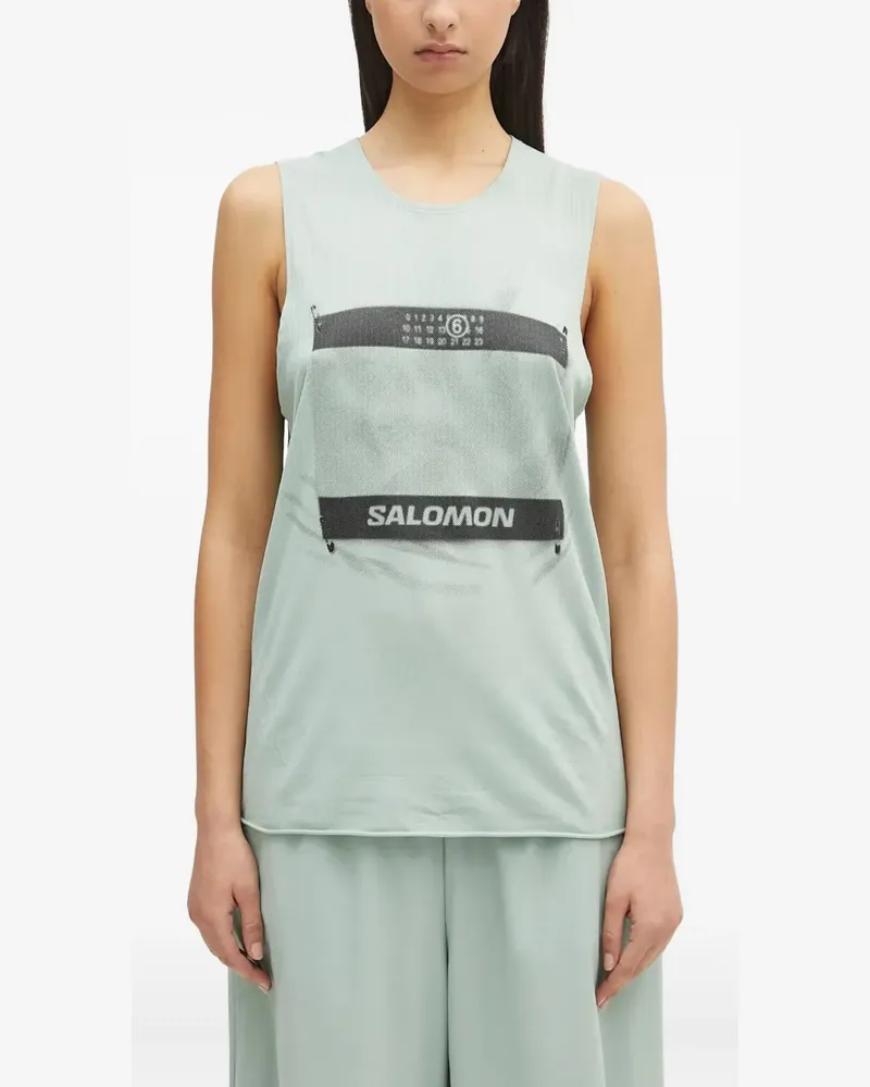 Maison Margiela x Salomon Trägershirt mit Print - Blau Blau