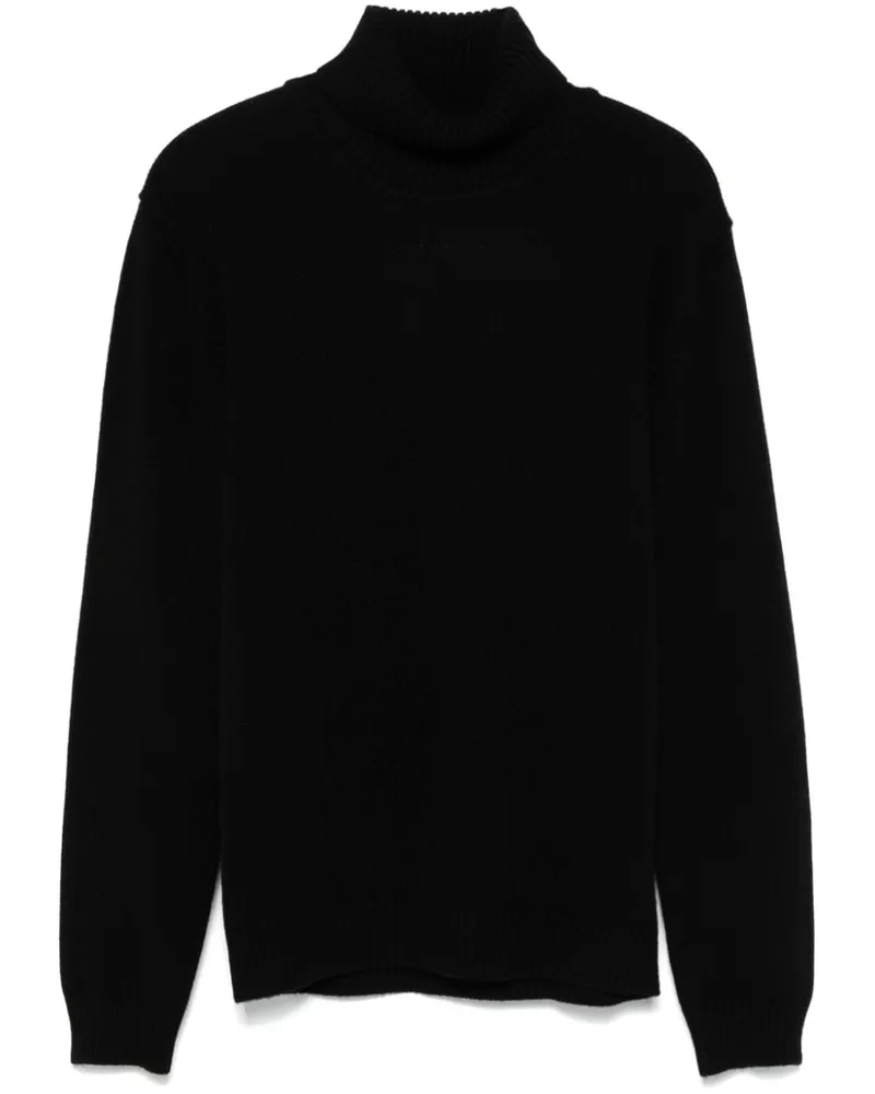 ERALDO Klassischer Kaschmirpullover - Schwarz Schwarz