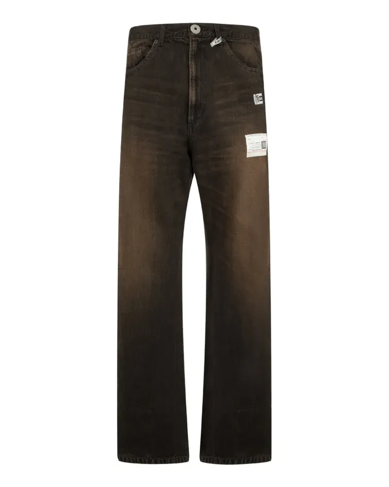 MIHARAYASUHIRO Jeans mit Umschlag - Schwarz Schwarz