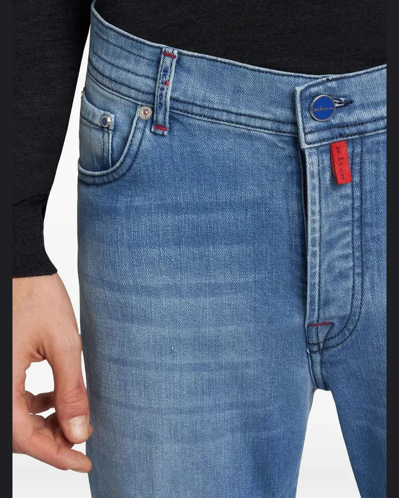 Kiton Five-Pocket-Jeans mit Gürtelschlaufen - Blau Blau