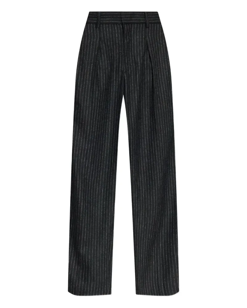 Isabel Marant Gerade Hose mit Nadelstreifen - Grau Grau