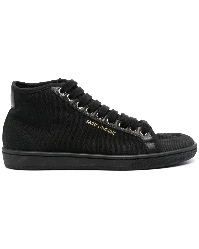 Saint Laurent Sneakers mit Logo-Stempel - Schwarz Schwarz