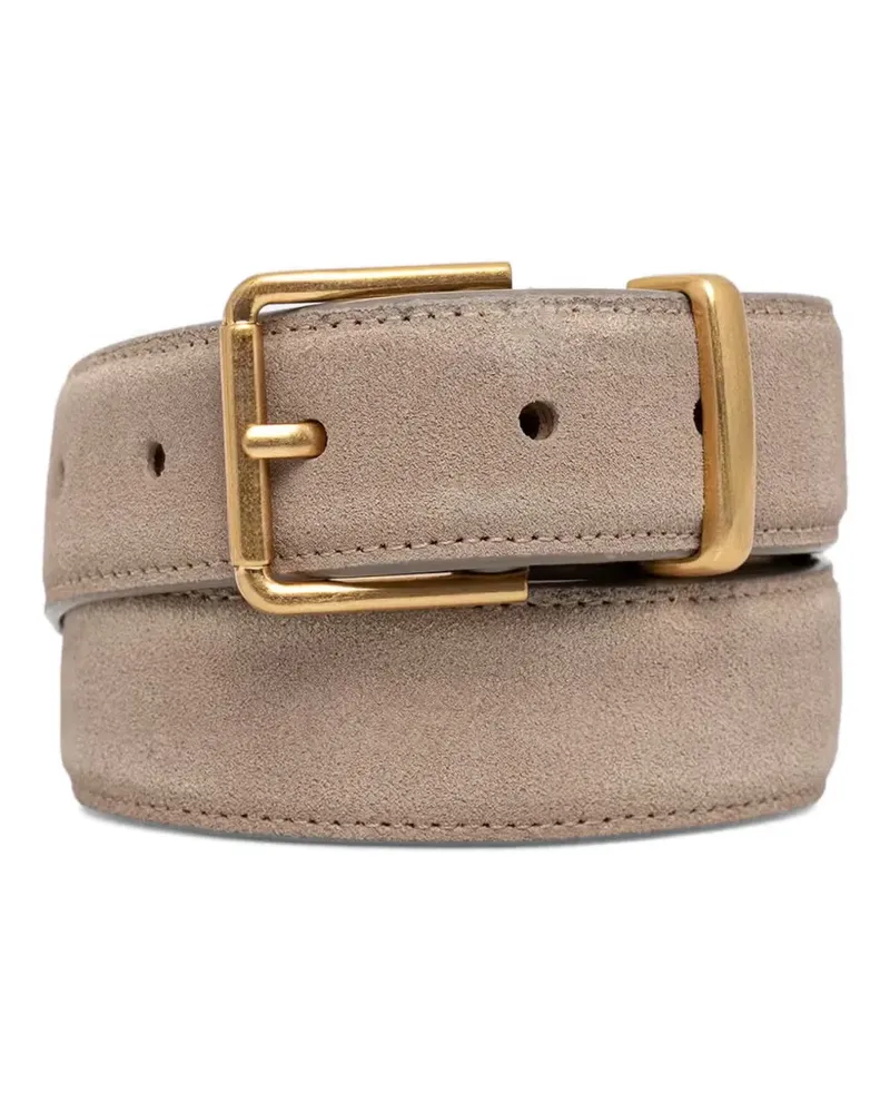 Marc O'Polo suede-finish buckle-fastening belt - Nude Nude