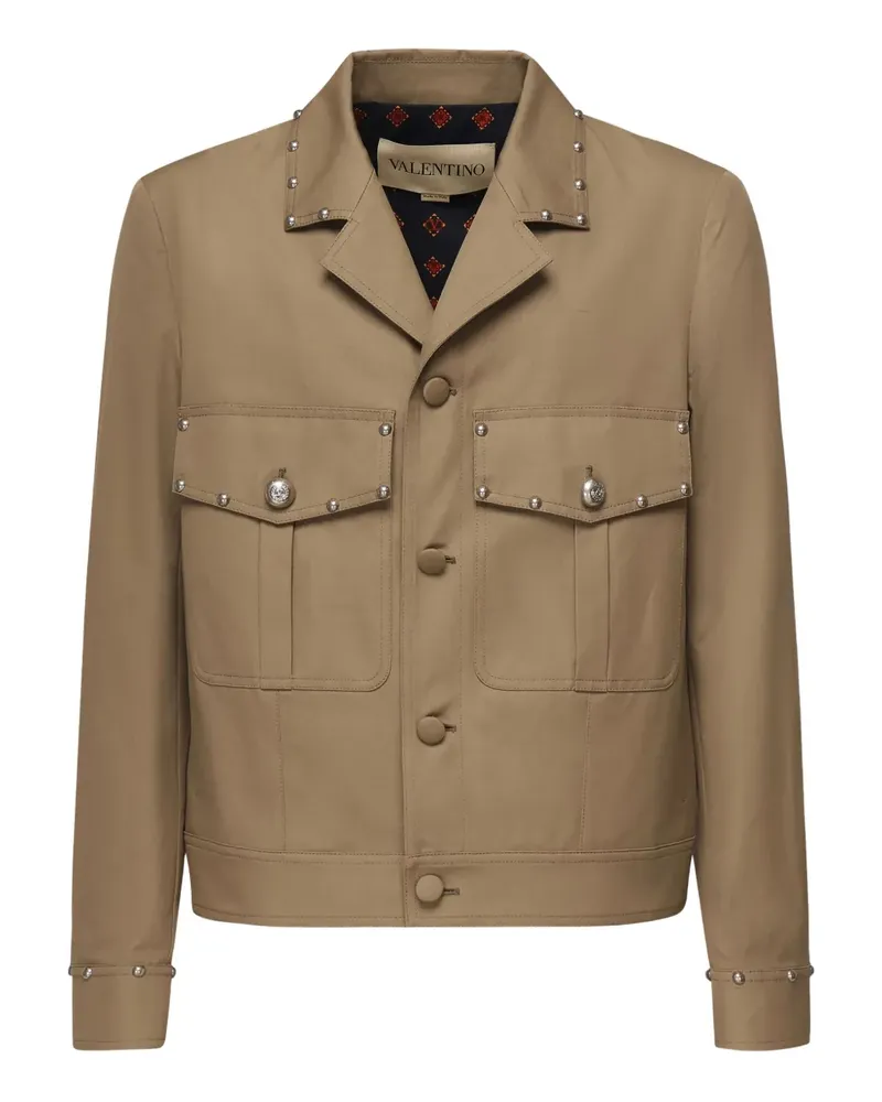 Valentino Garavani Jacke mit Nieten - Braun Braun