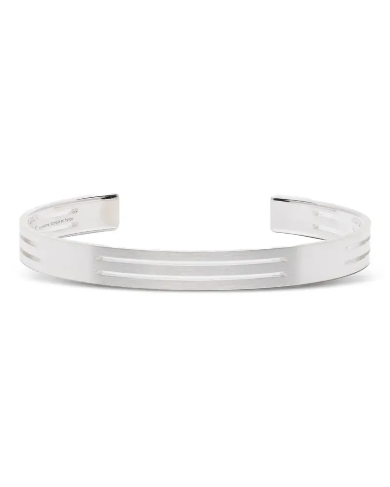 Le Gramme Punched brushed bracelet - Silber Silber