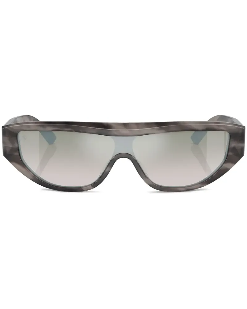 Ferrari Sonnenbrille mit Oversized-Gestell - Grau Grau