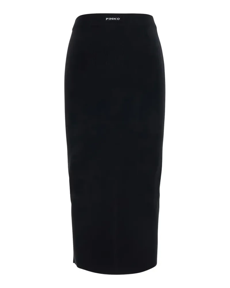 Pinko ribbed-knit skirt - Schwarz Schwarz