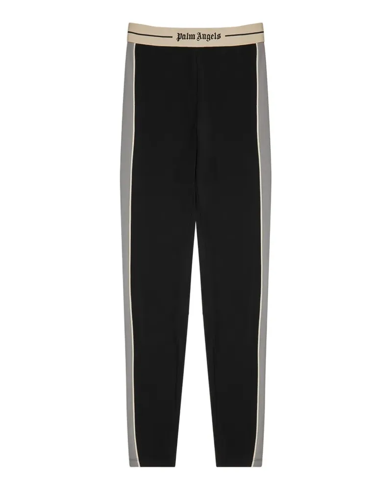 Palm Angels Leggings mit Logo-Bund - Schwarz Schwarz