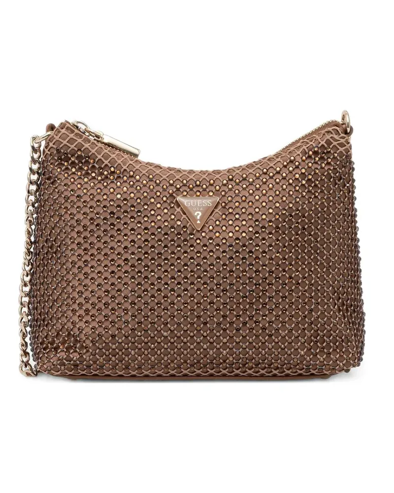 Guess Mini Zalina Schultertasche - Braun Braun