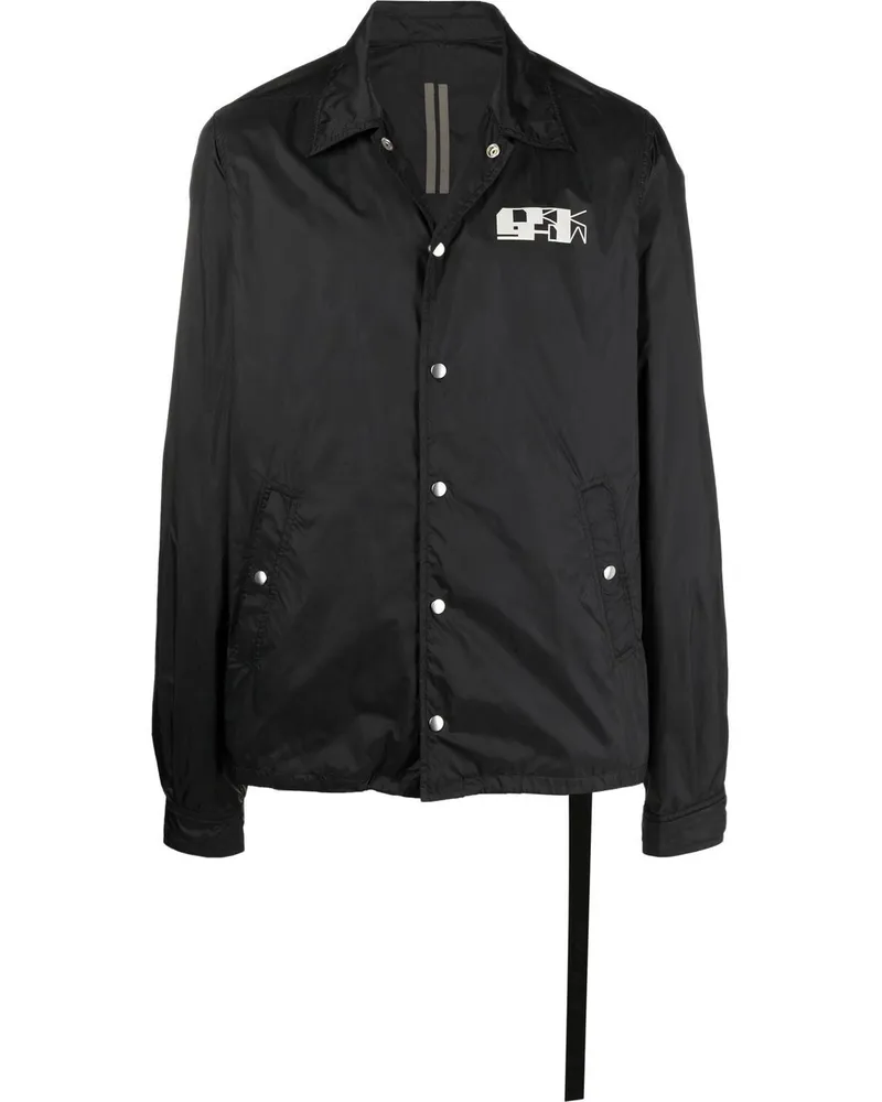 DRKSHDW by Rick Owens Jacke mit Druckknöpfen - Schwarz Schwarz