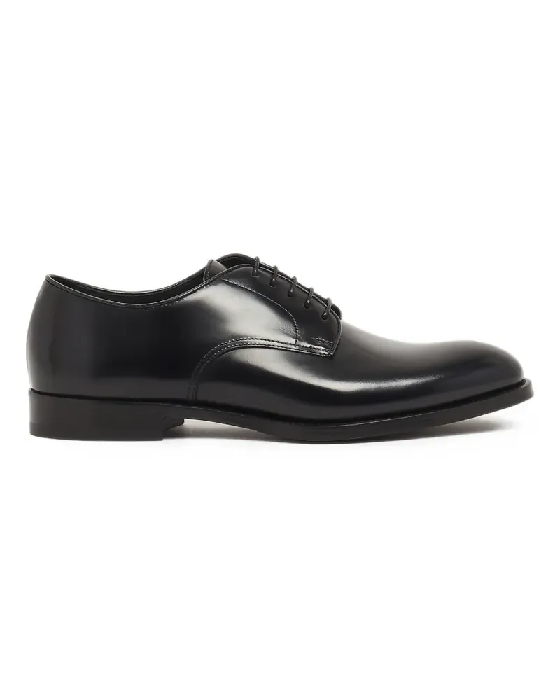 Doucal´s Derby-Schuhe mit Glanzoptik - Schwarz Schwarz