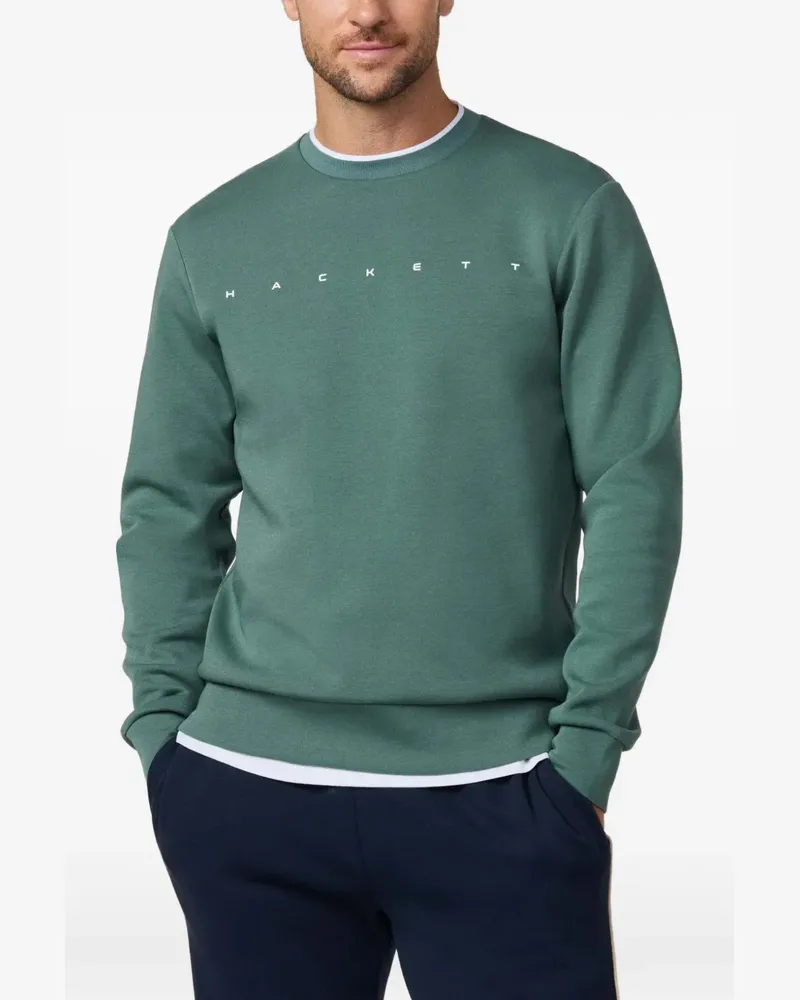 Hackett Pullover mit Logo-Print - Grün Grün