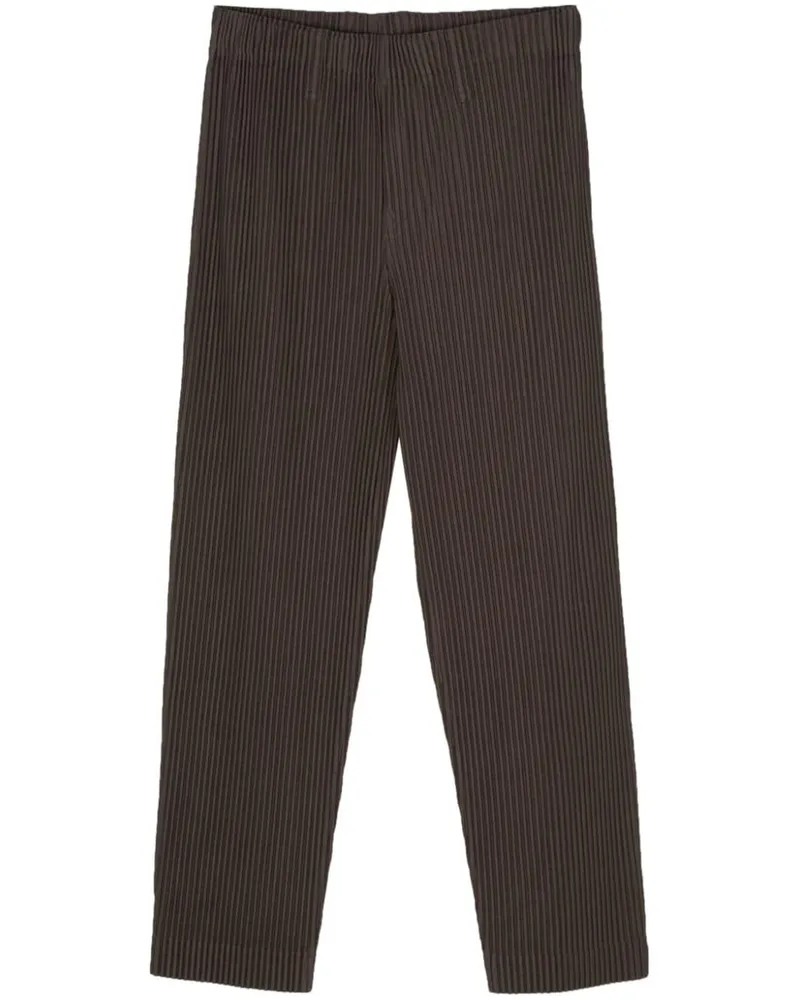 Issey Miyake Tailored Pleats Hose Braun