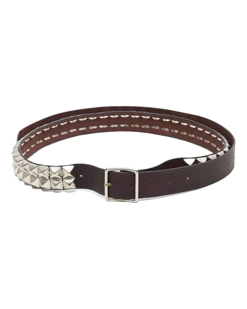 Undercover studded leather belt - Braun Braun