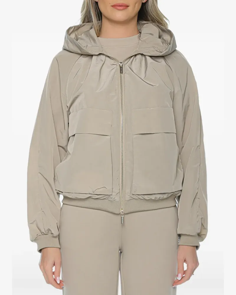 Armani Exchange Hoodie mit Klappentasche - Nude Nude