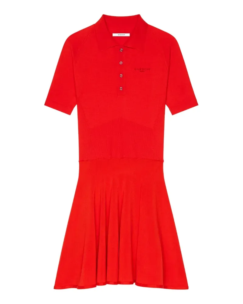 Givenchy Mini-Polokleid in Second-Skin-Optik - Rot Rot