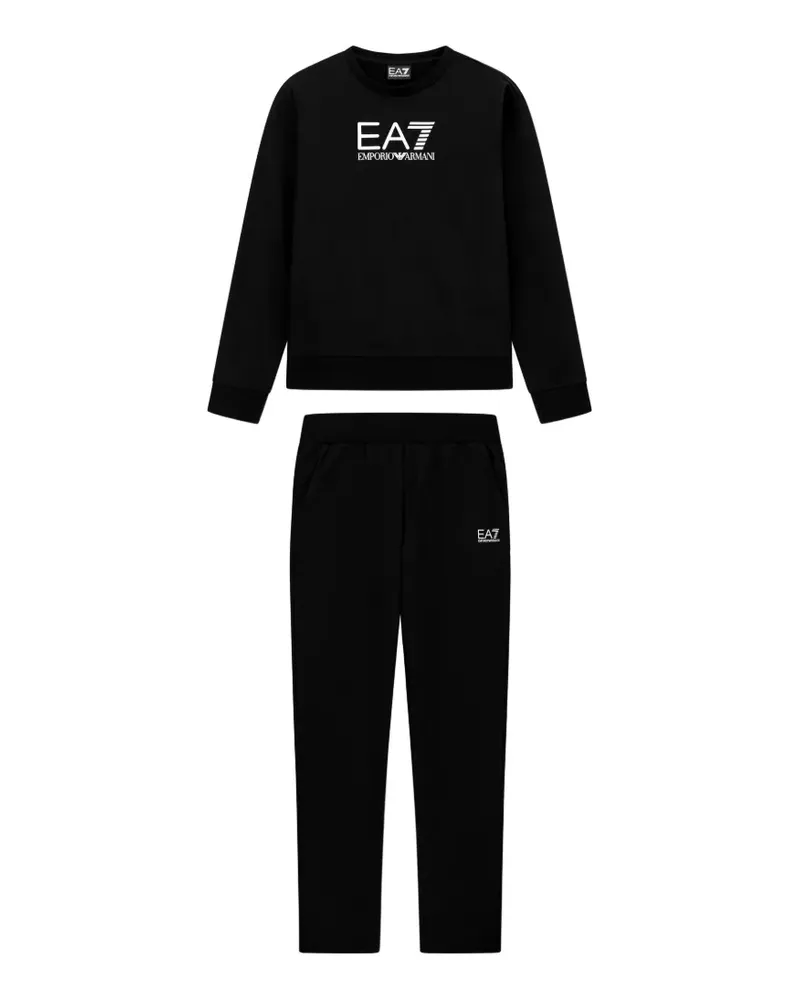 EA7 Jogginganzug mit Logo - Schwarz Schwarz