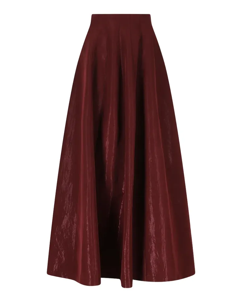 Alberta Ferretti Midirock mit Glanz-Effekt - Rot Rot