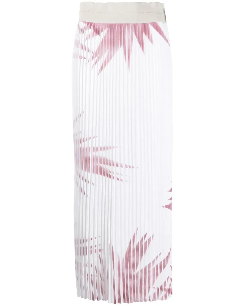 Lorena Antoniazzi Rock mit Palmen-Print - Weiß Weiß