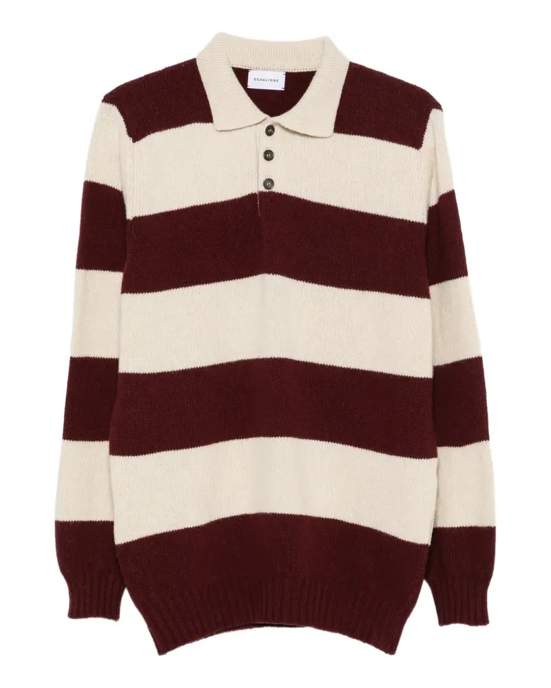 Scaglione Gestreifter Pullover - Nude Nude