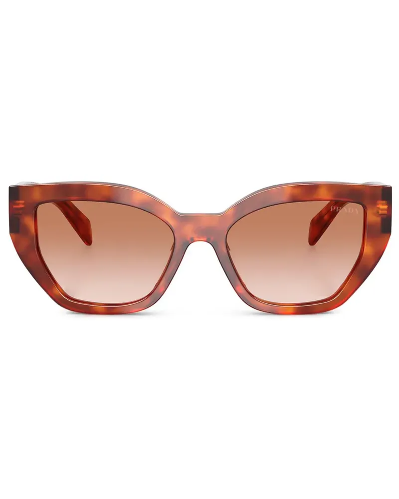 Prada Sonnenbrille mit Cat-Eye-Gestell - Braun Braun