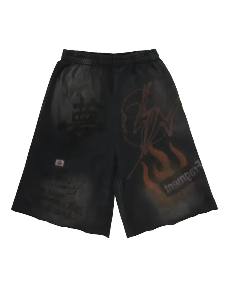 Nike x Cactus Jack x Fragment graphic track shorts - Schwarz Schwarz