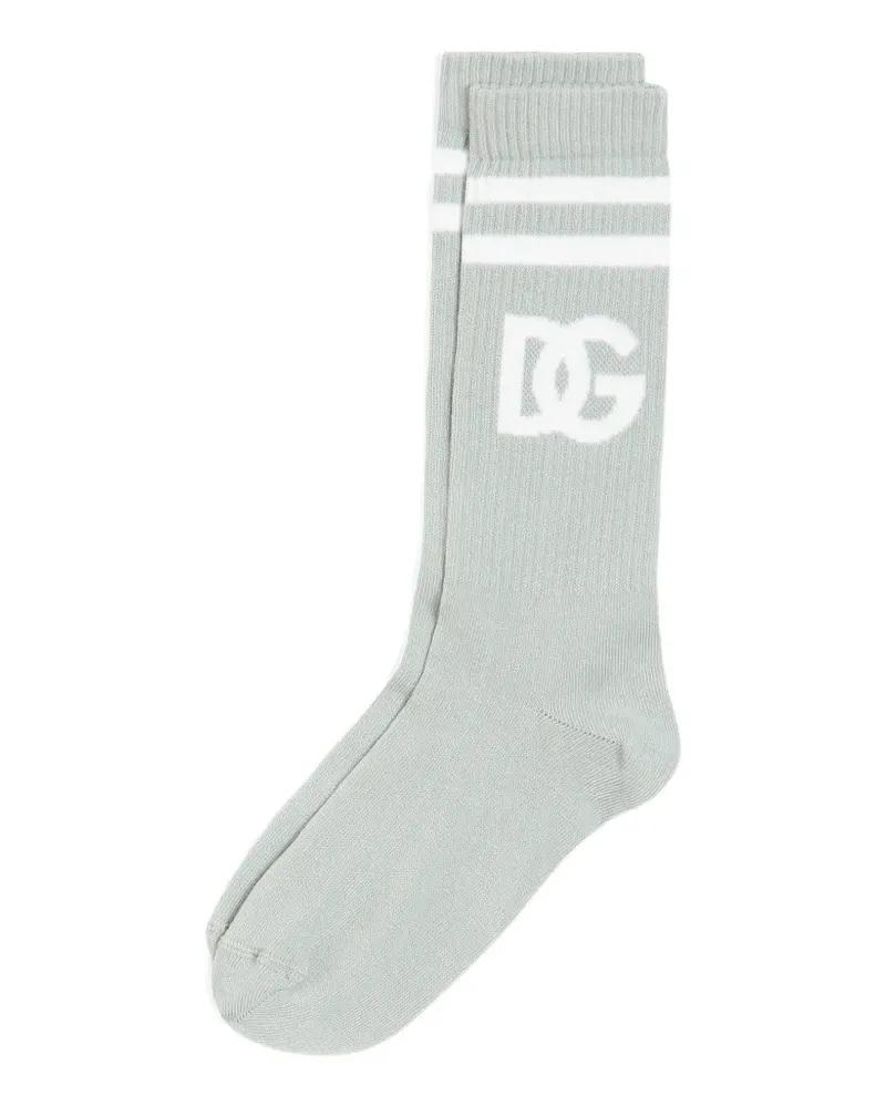 Dolce & Gabbana Socken mit Logo - Grün Grün