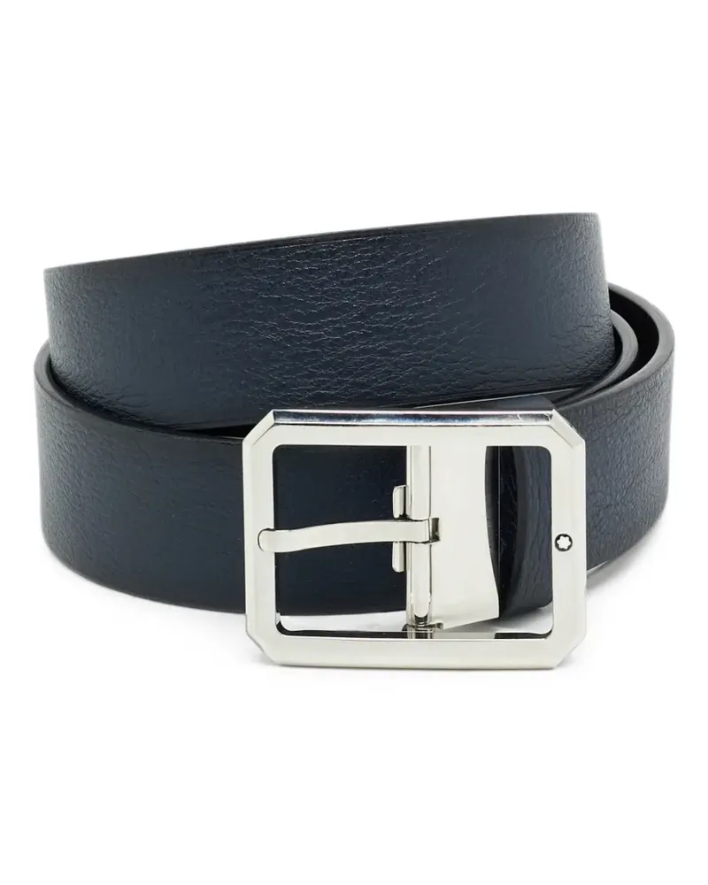 Montblanc Wendbarer Ledergürtel - Blau Blau