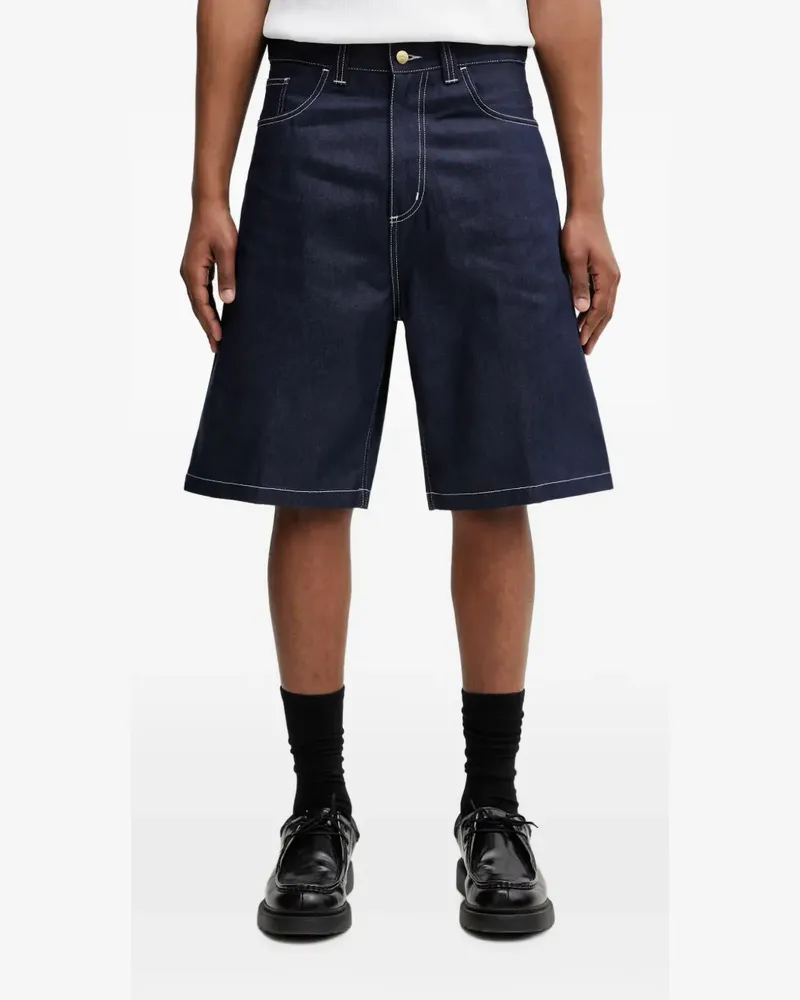 Carhartt WIP Brandon contrast-stitch denim shorts - Blau Blau