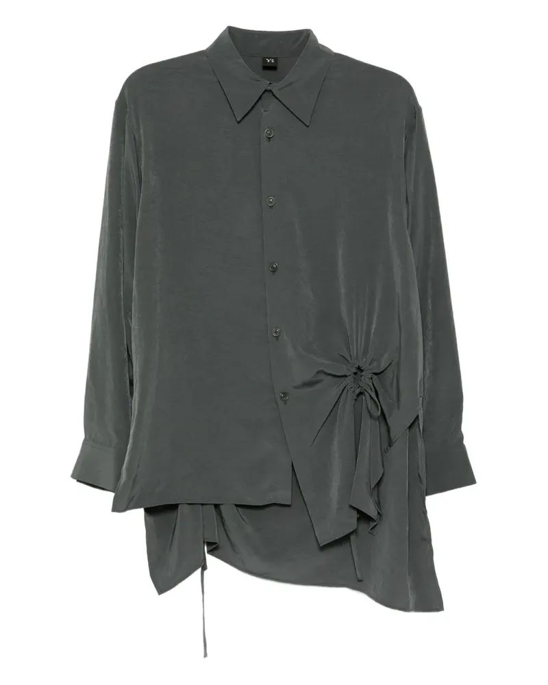 Yohji Yamamoto Asymmetrisches Hemd - Grau Grau