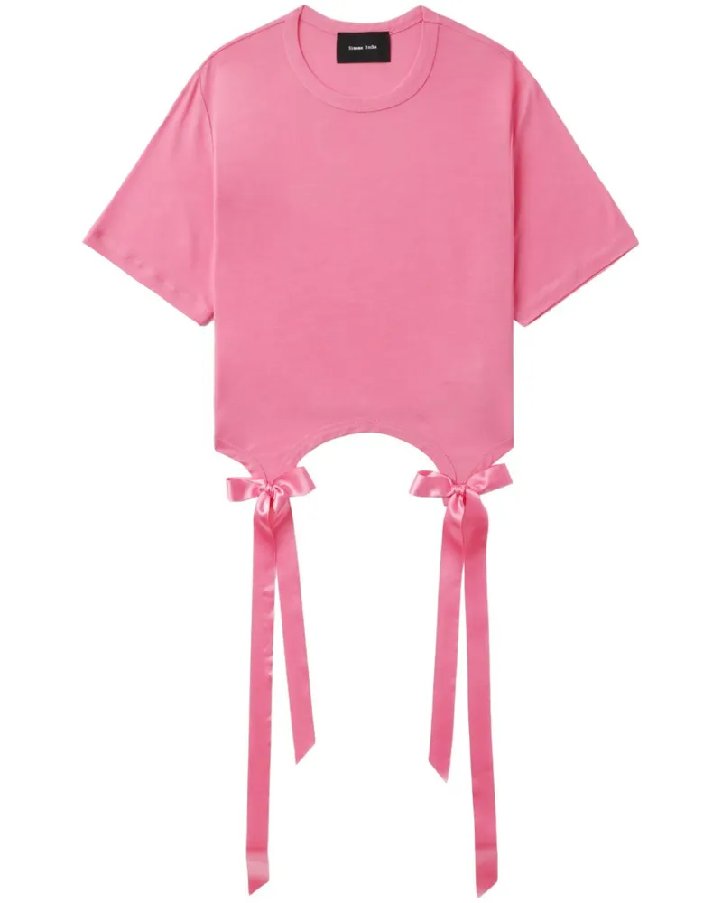 Simone Rocha Bow Tail Easy Top - Rosa Rosa