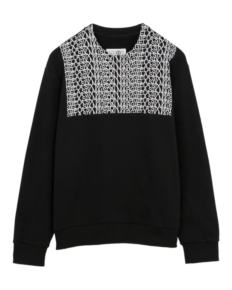 Maison Margiela Sweatshirt mit Logo-Print - Schwarz Schwarz