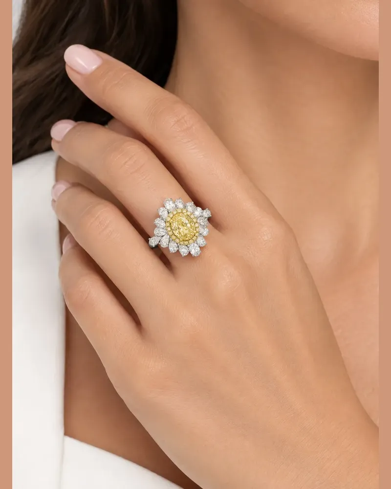 HYT Jewelry diamond cocktail ring - Silber Silber