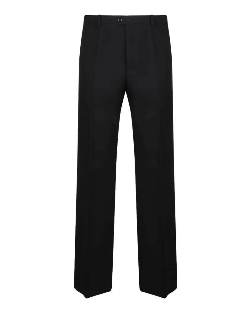 Jil Sander pressed-crease straight-leg wool trousers - Schwarz Schwarz