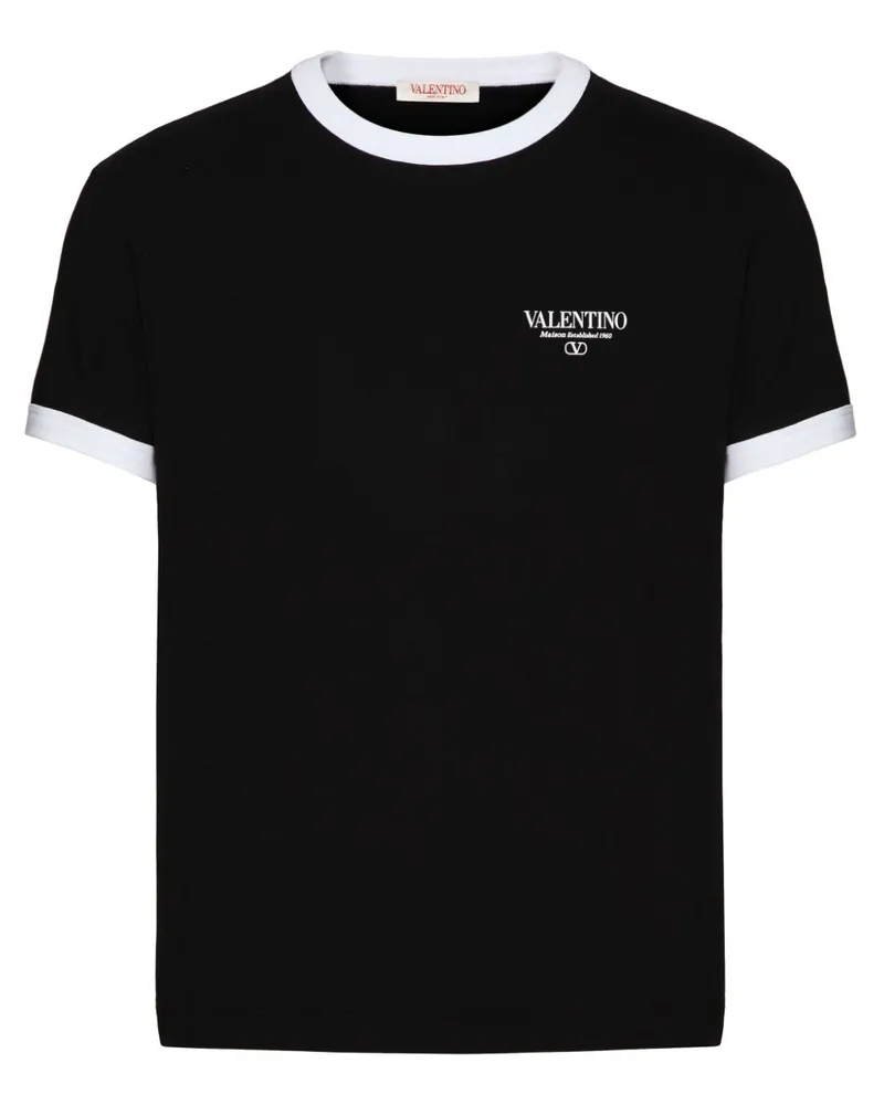 Valentino Garavani T-Shirt mit Logo-Print - Schwarz Schwarz