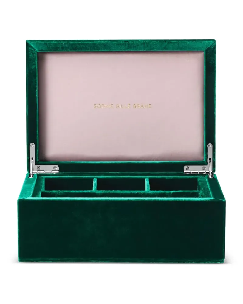 Sophie Bille Brahe Box mit Samt-Finish - Grün Grün