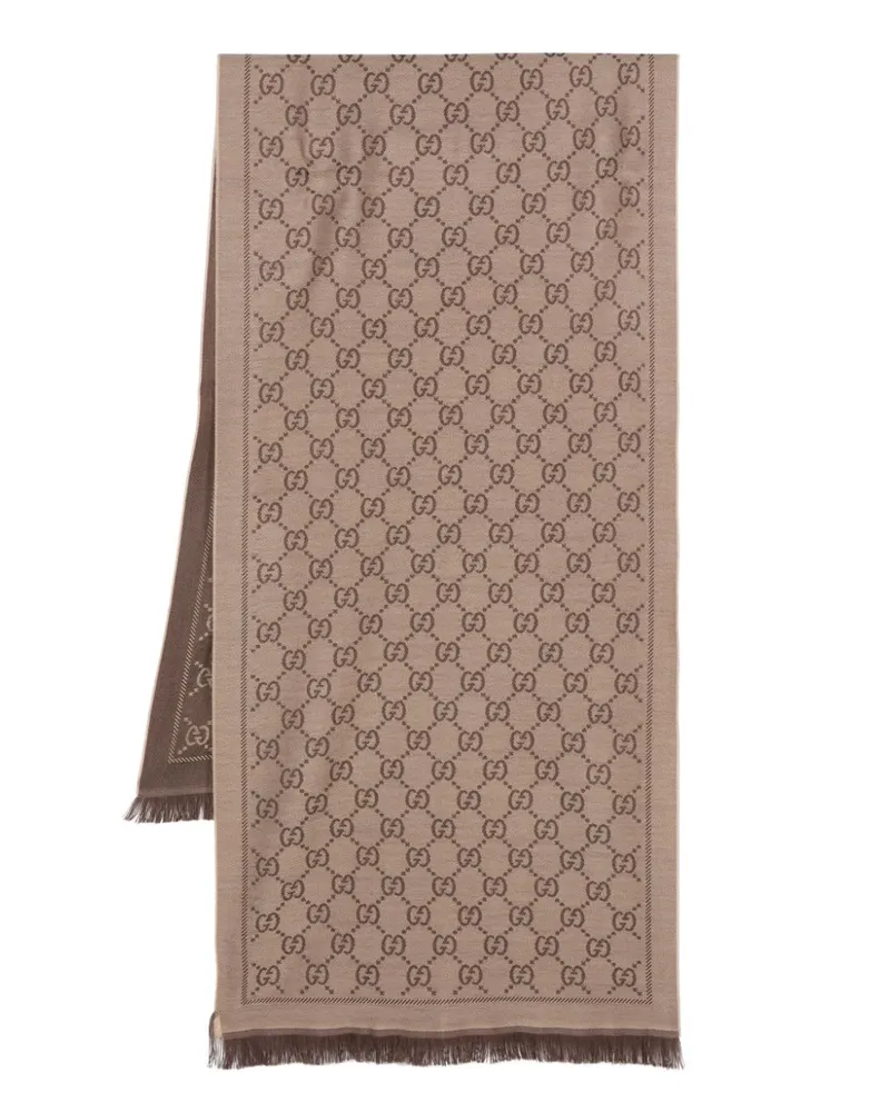 Gucci Schal aus GG Supreme - Nude Nude